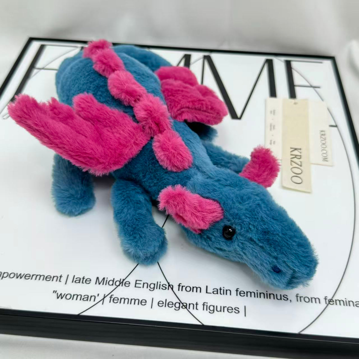 Plush snow dragon figurine of Sky Dragon