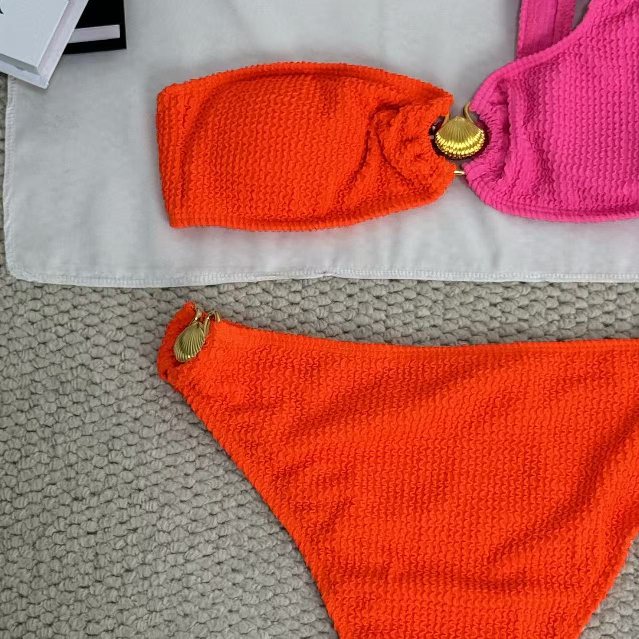 Color-matched two-piece bikini