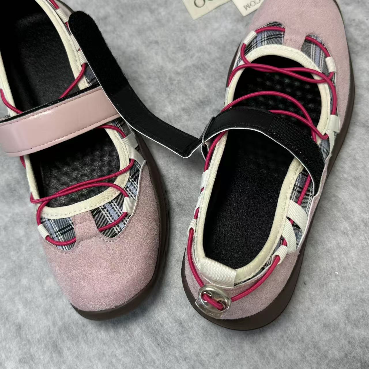 Functional style ballet platform Mary Jane shoes