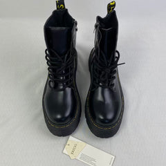 8-hole thick-soled high-heeled Martin boots