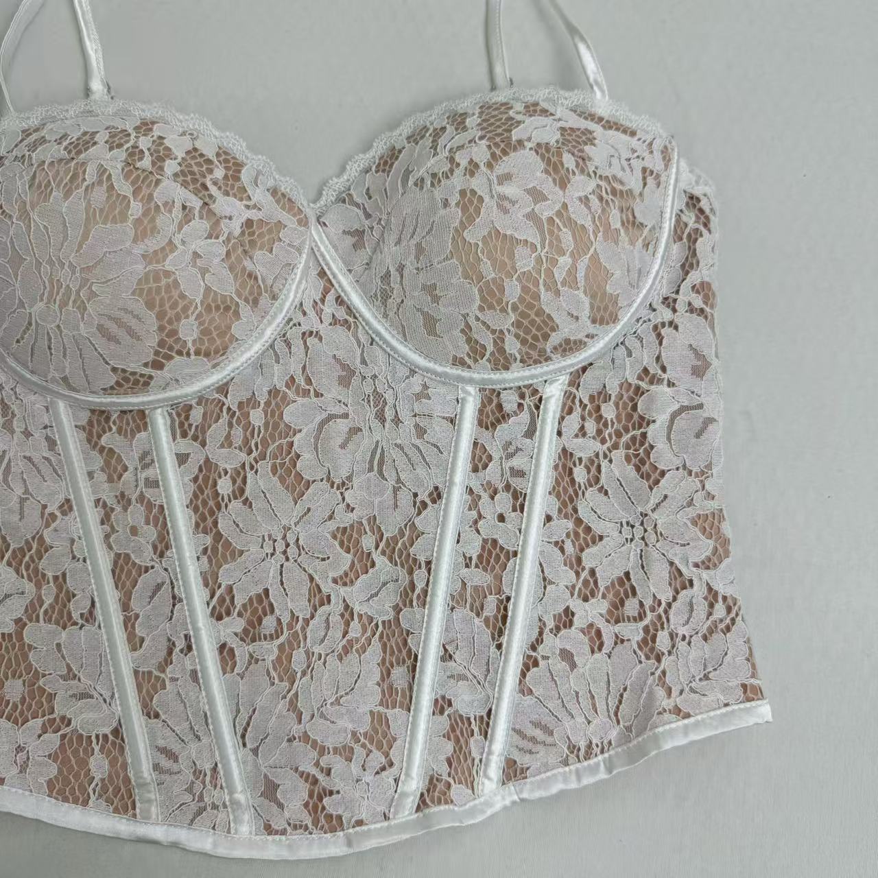 Lace Inner Layer Push-Up Fishtail Bra