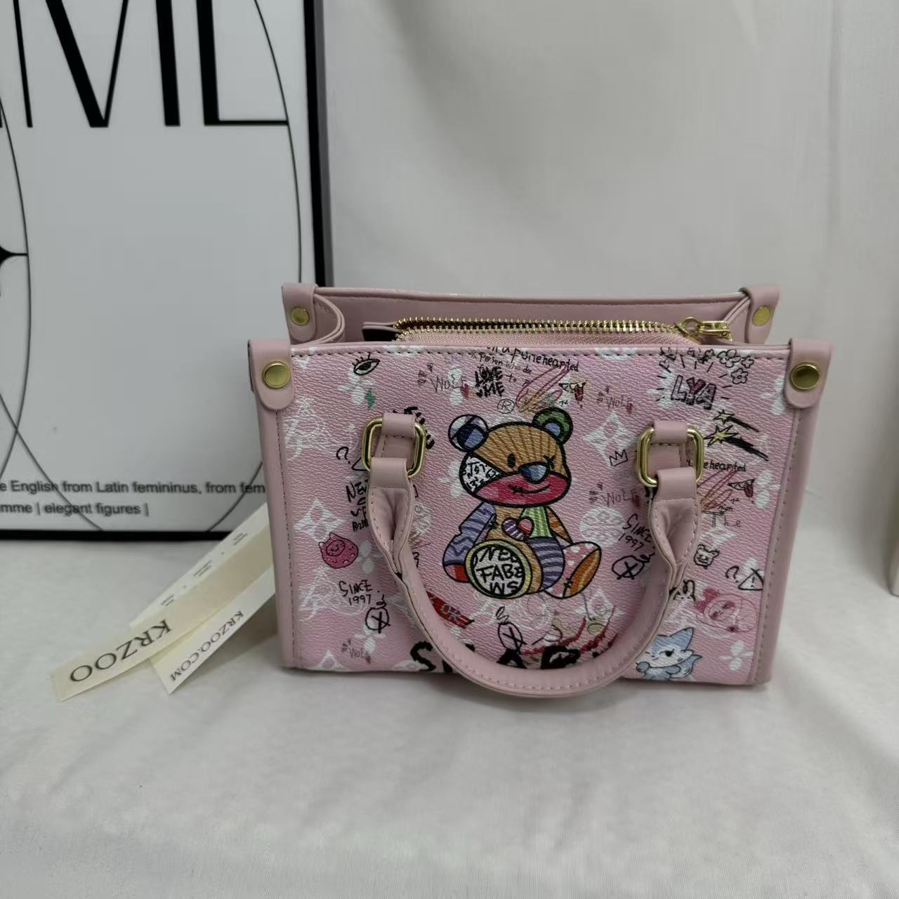 Large-Capacity Printed Shoulder Bag