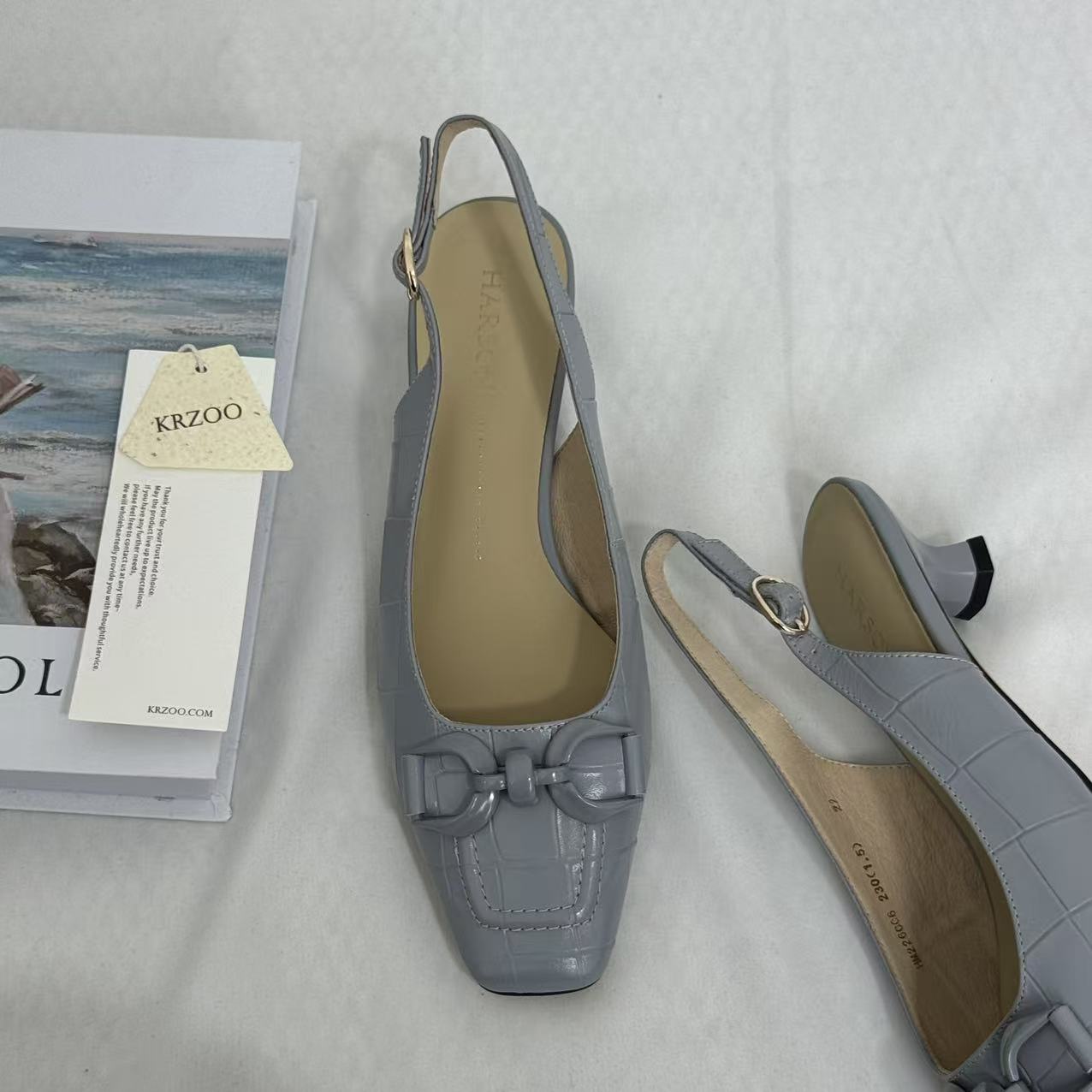 Cowhide Sandals With Enclosed Toes