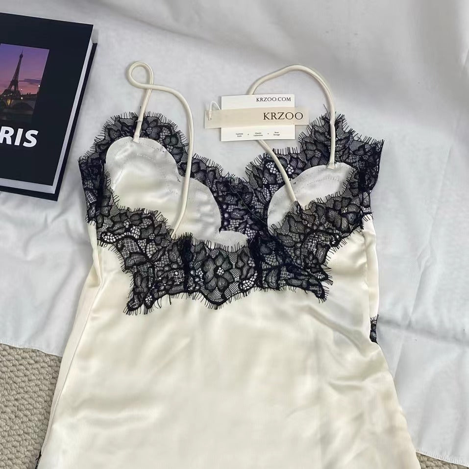 Elegant Lace Asymmetrical Dress