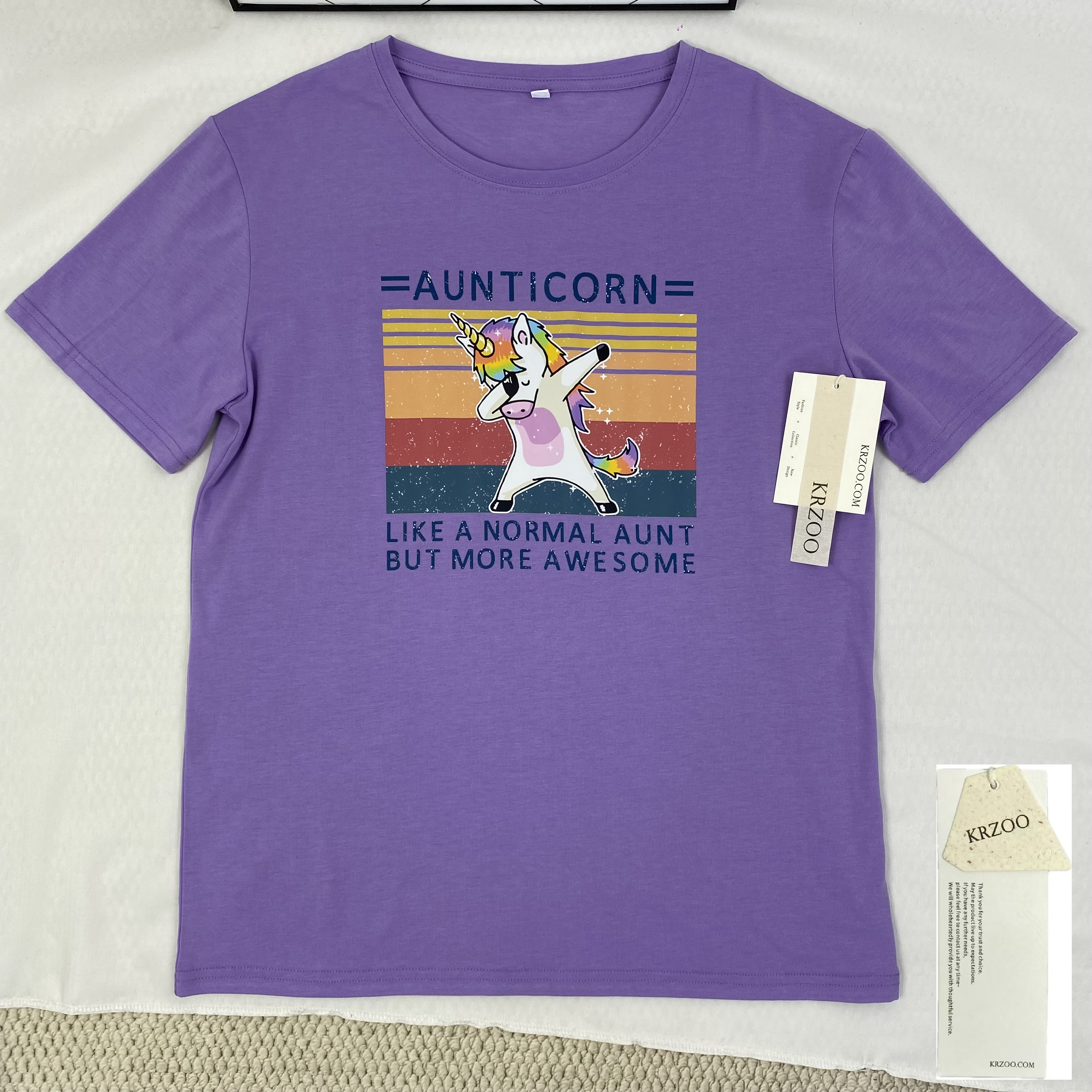 Pure cotton unicorn print short sleeve shirt