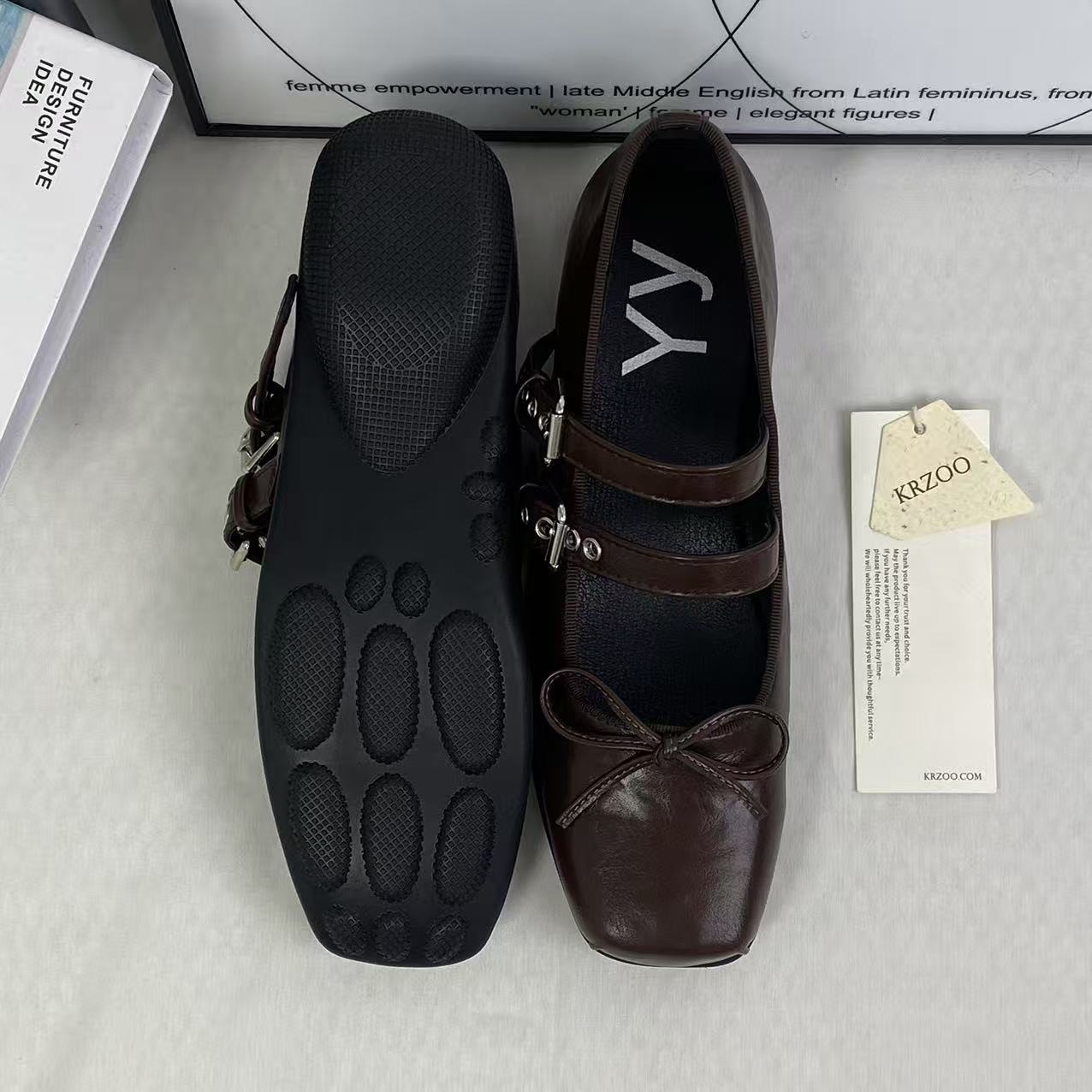 Ballet platform flat shoes