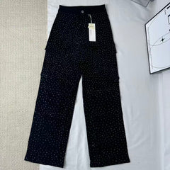 High-Waisted Starry Sky Jeans