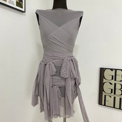 Sleeveless Backless Fitted Dress