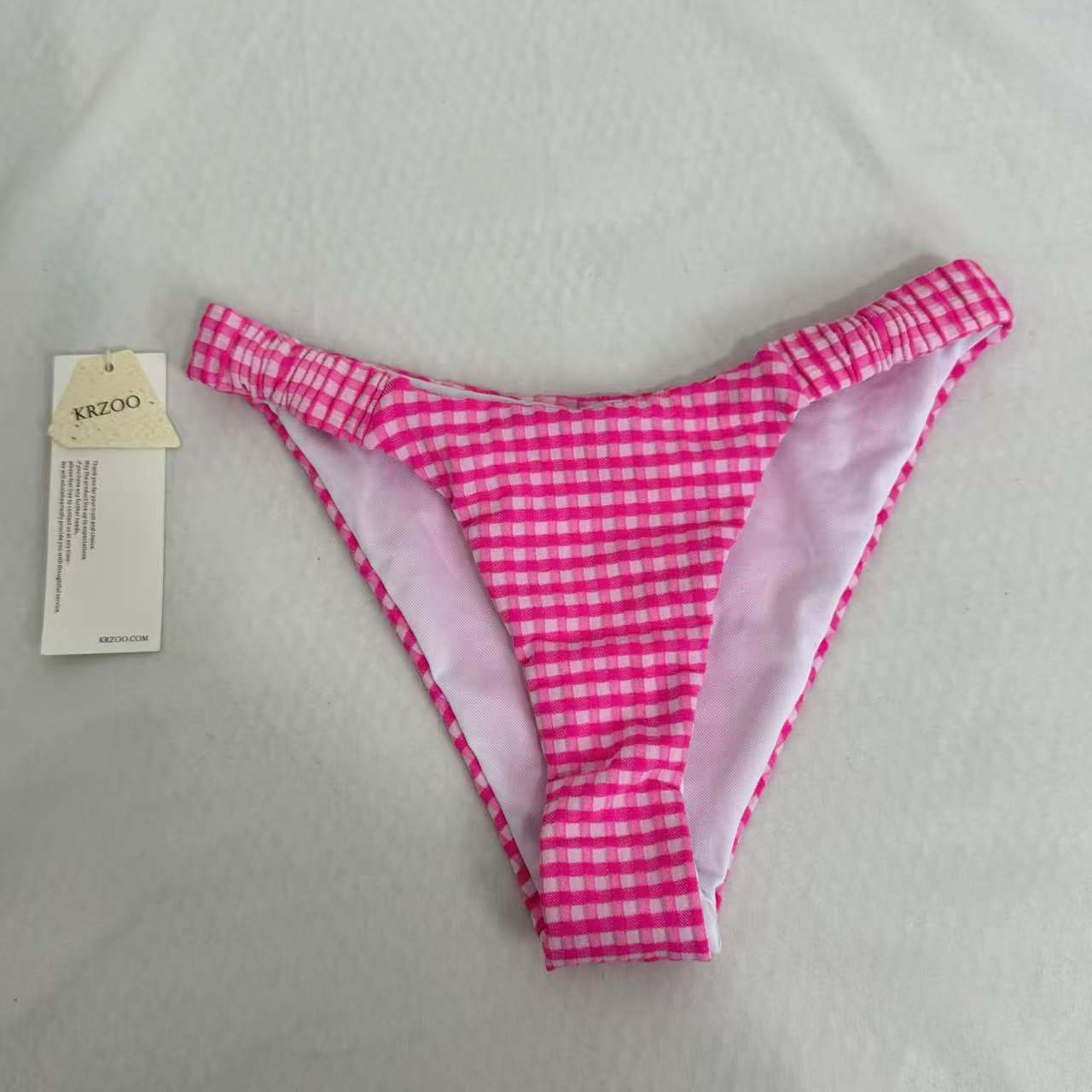 Belted triangle bikini swimsuit set