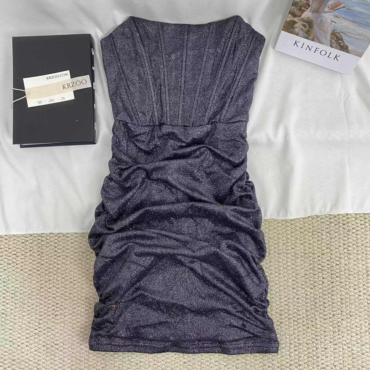 Pleated Shimmering Dress
