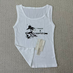 Vintage-style threaded sling vest