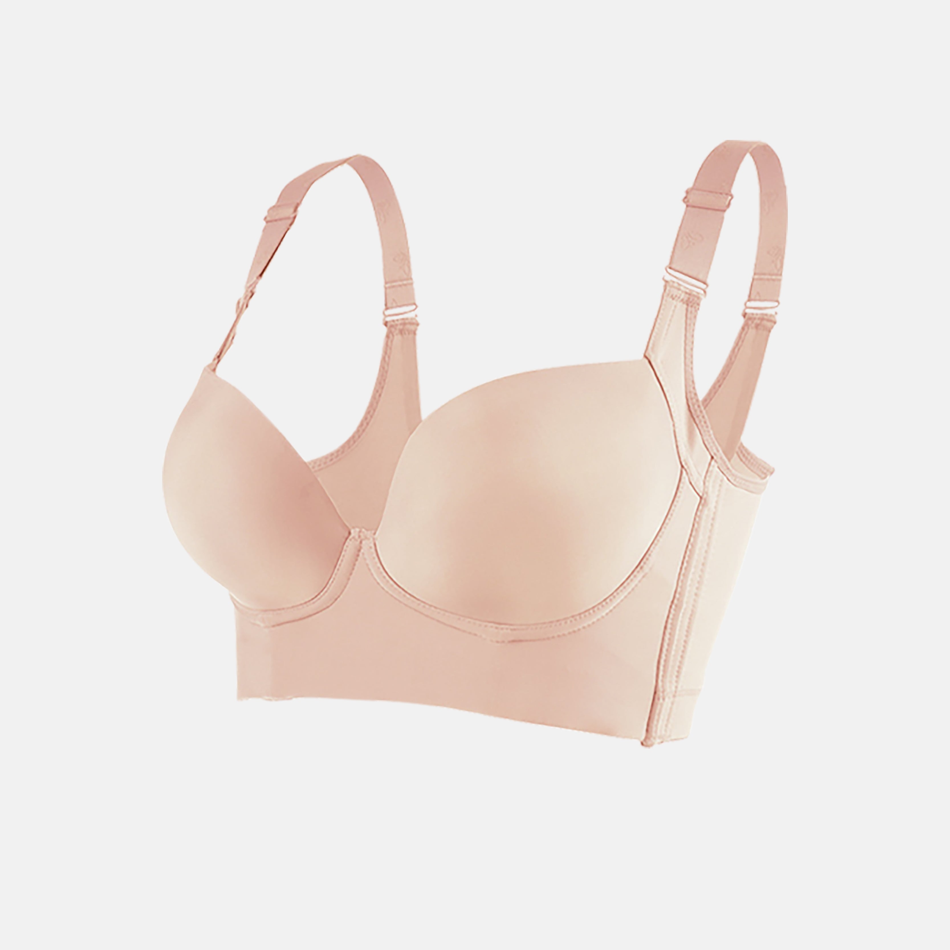 Push-Up Back Smoothing Bra-Beige
