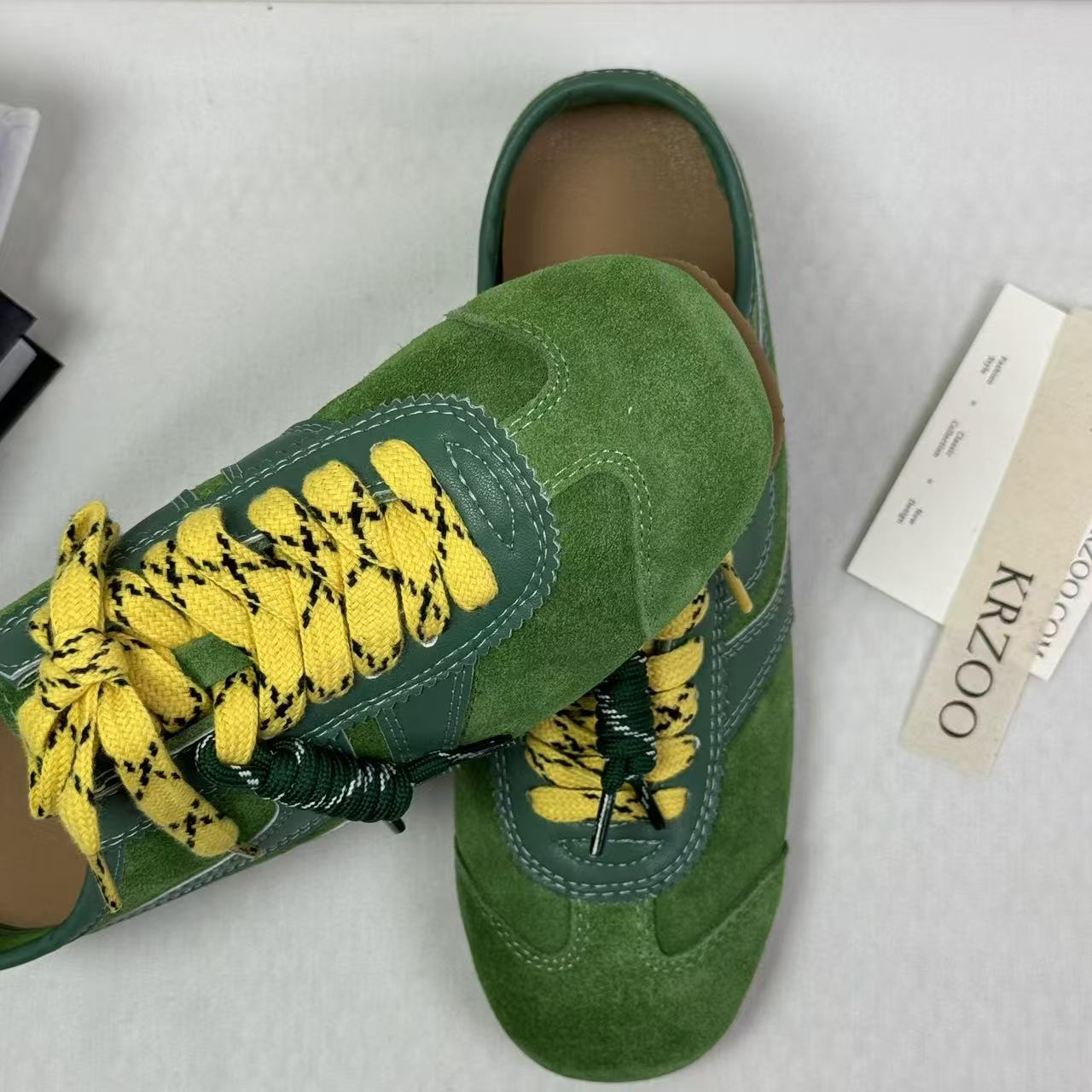 Leather retro platform high-heel shoes