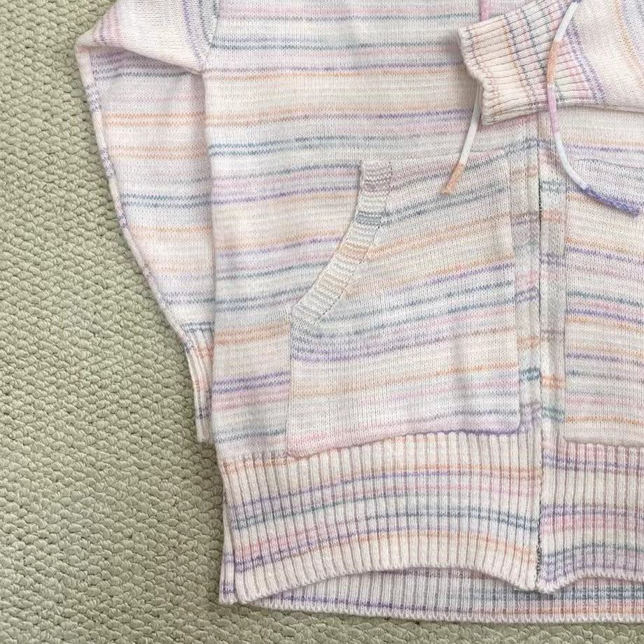 Striped knit cardigan
