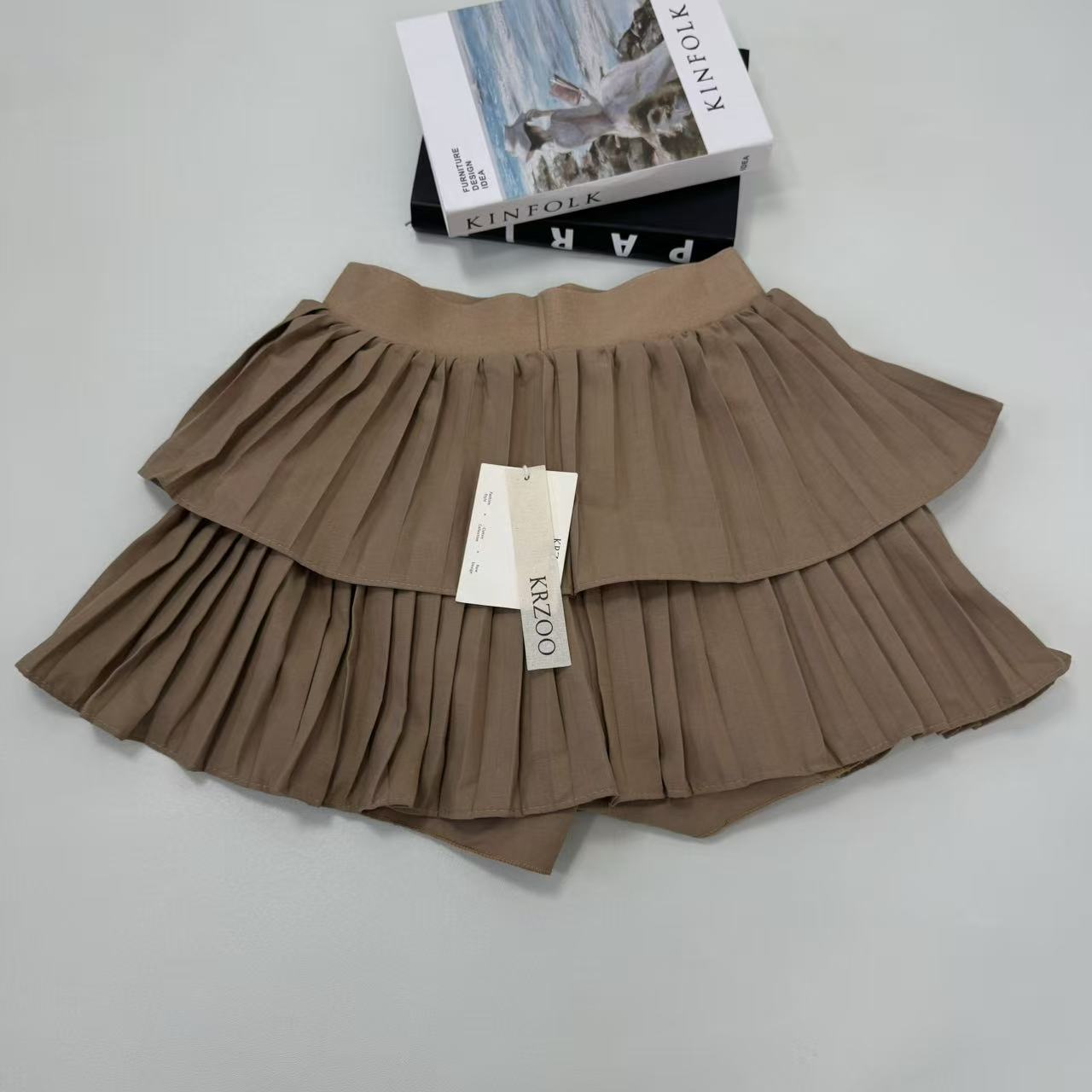 Cake high-waisted A-line short skirt