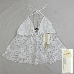 Hollowed-out lace circular strap