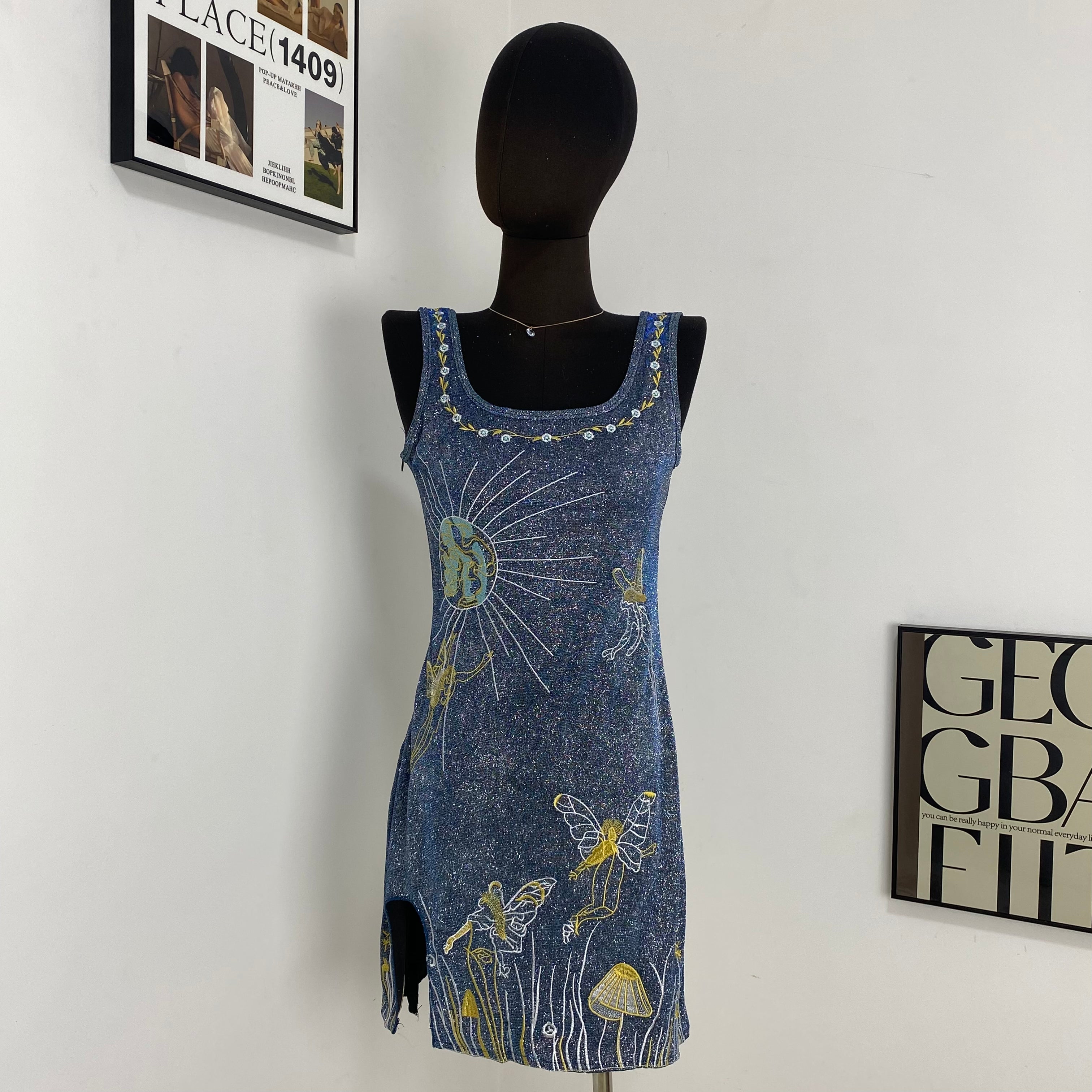 3D Embroidered Sun Dress