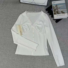 Lace V-neck base top