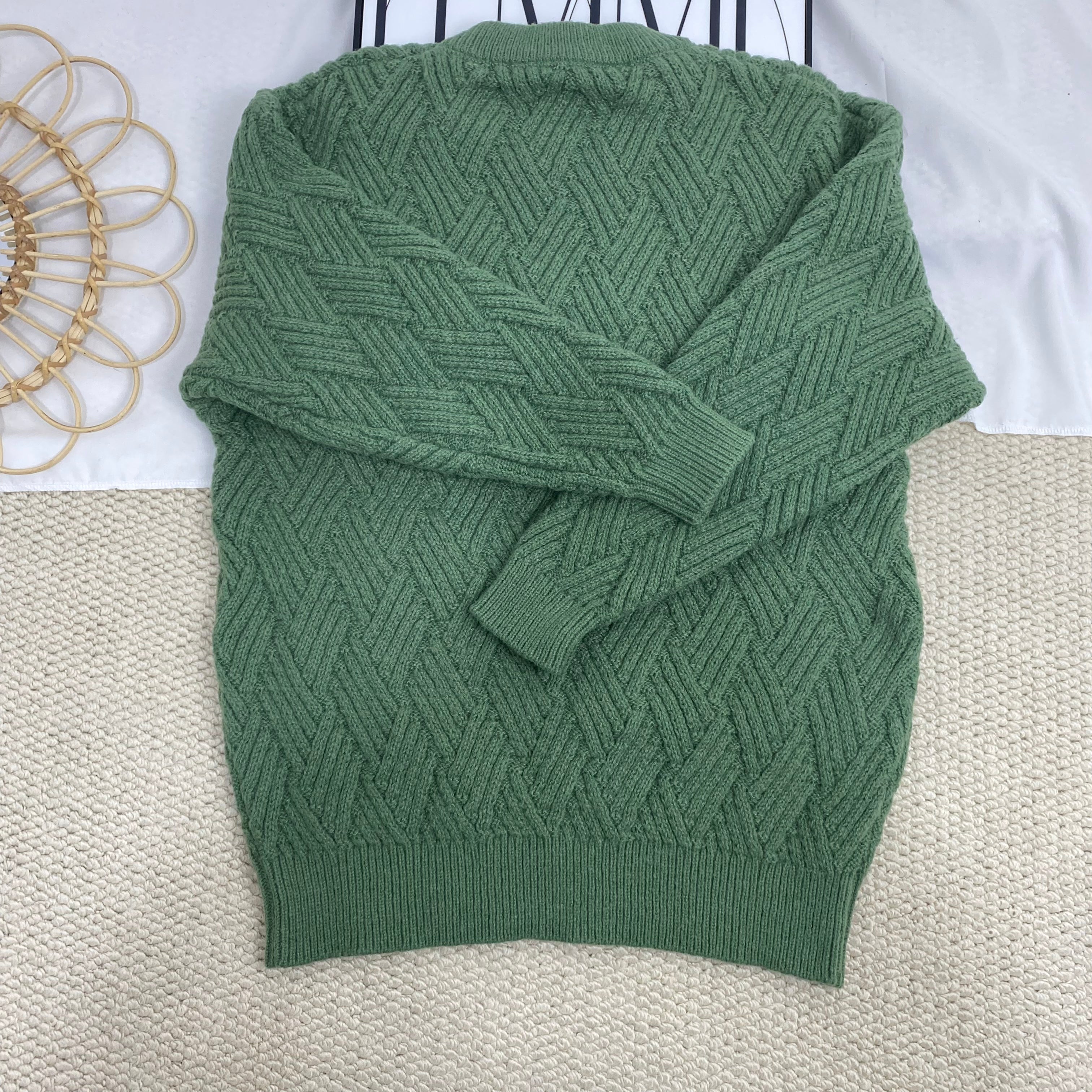 3D Jacquard Loose Top