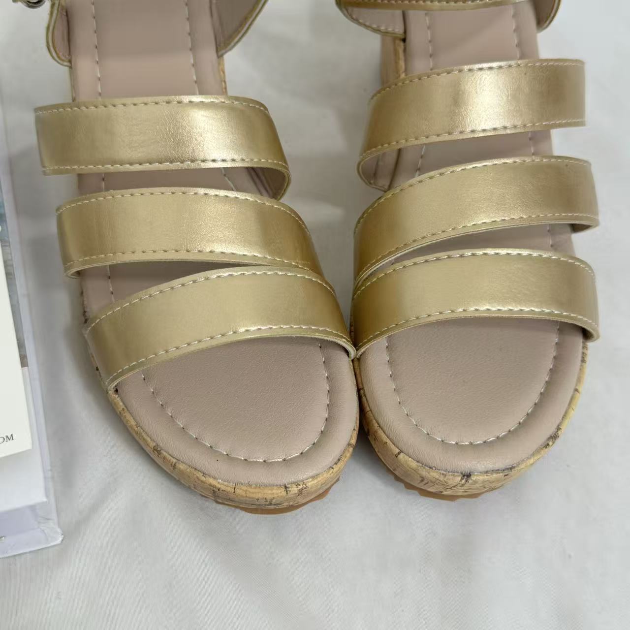 High-Heeled Single-Strap Beach Sandals