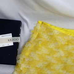 Sequined A-Line Mini Skirt