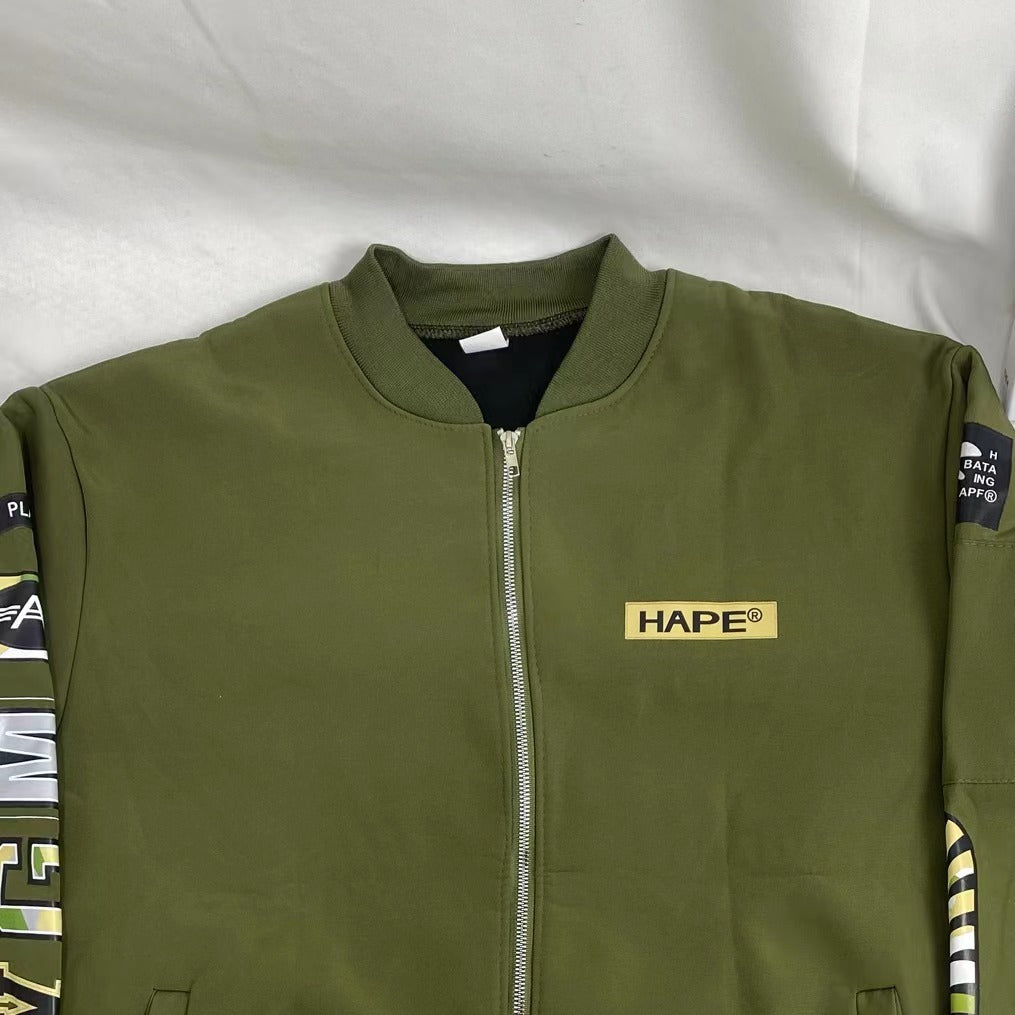 Shark Mouth Print Jacket