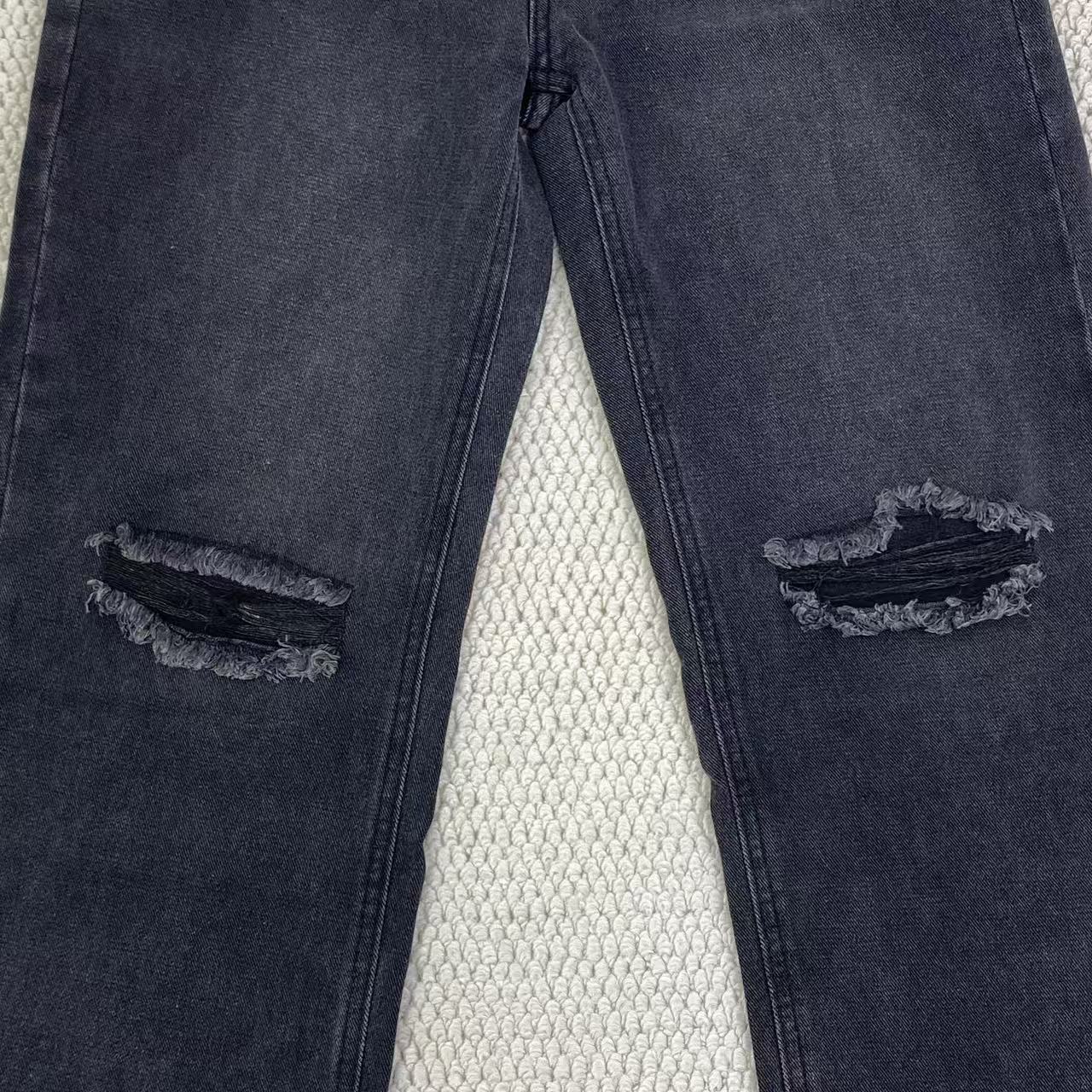 High street washed and distressed heavyweight