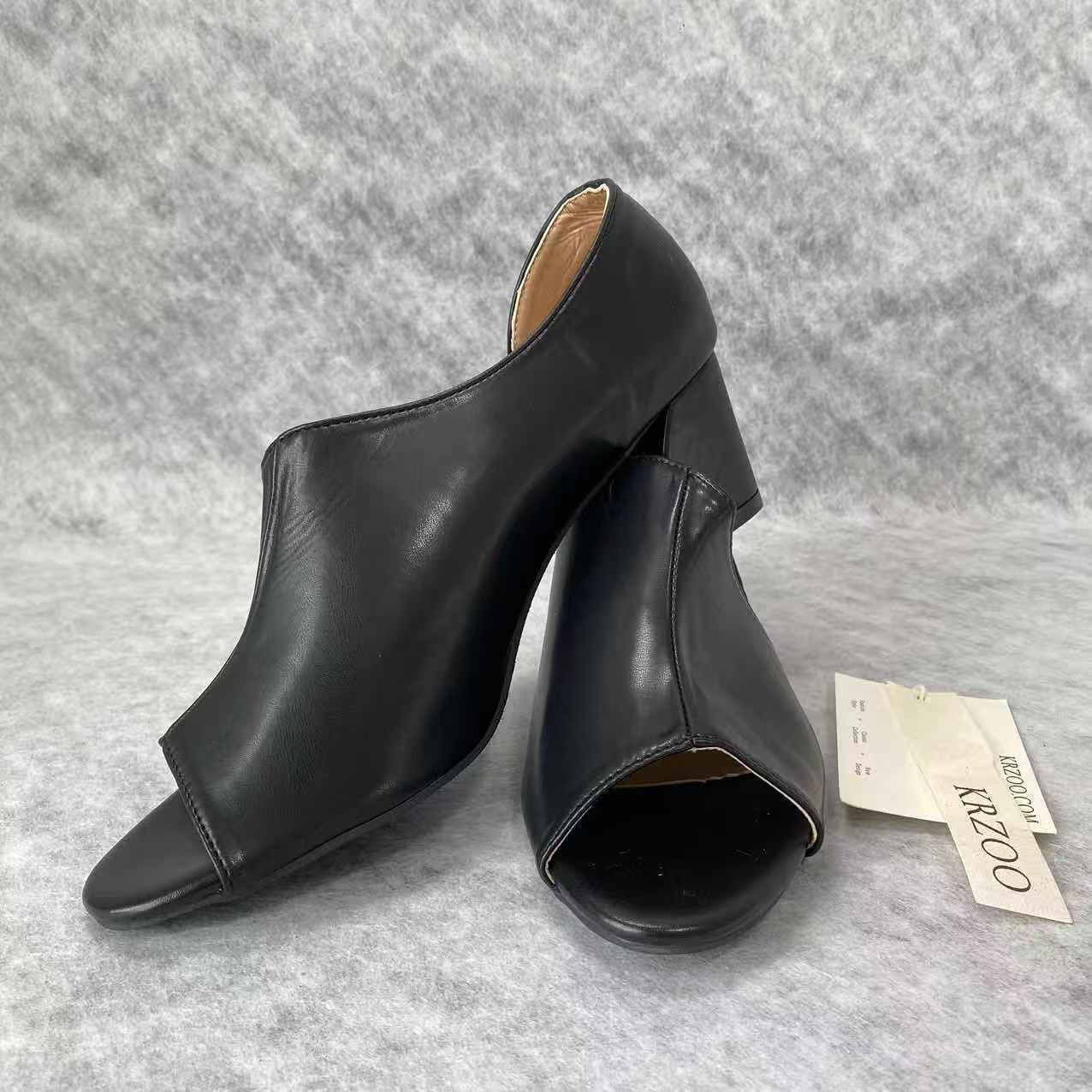 Thick-soled casual high-heeled shoes
