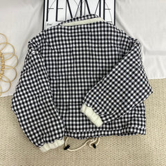 Patchwork Plaid Cotton Coat