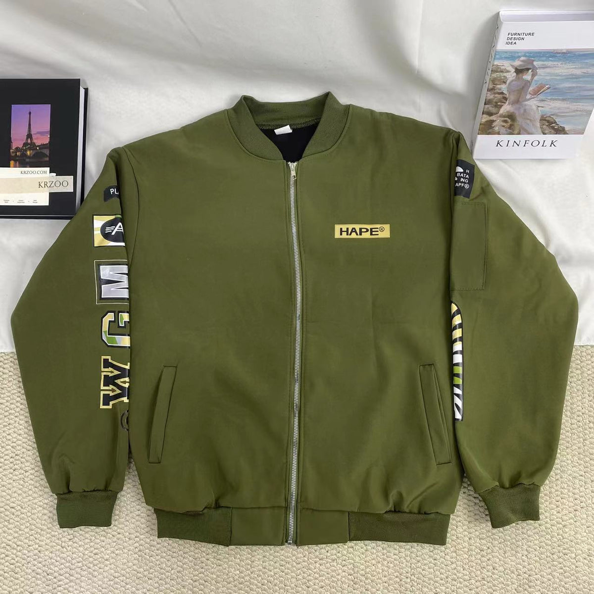 Shark Mouth Print Jacket