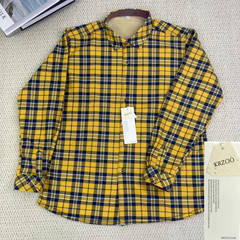 High street check casual loose-fitting shirt