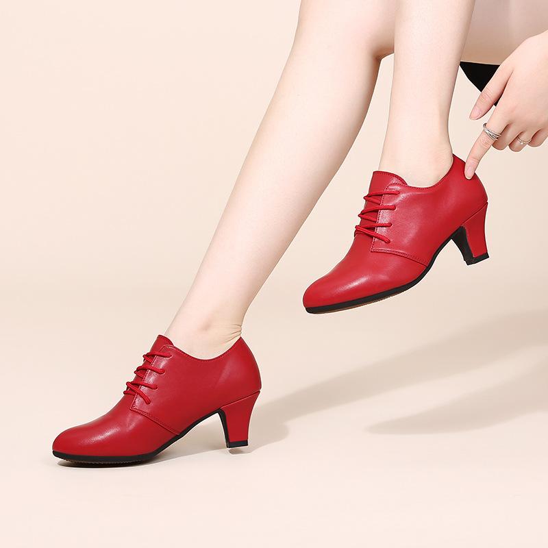 Women's Leatherette 5.5cm Heels Teaching & Practice Shoes Ballroom Dance Shoes