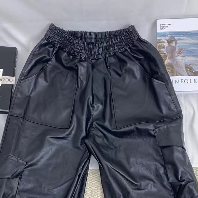 Hip-Hop Punk Leather Pants