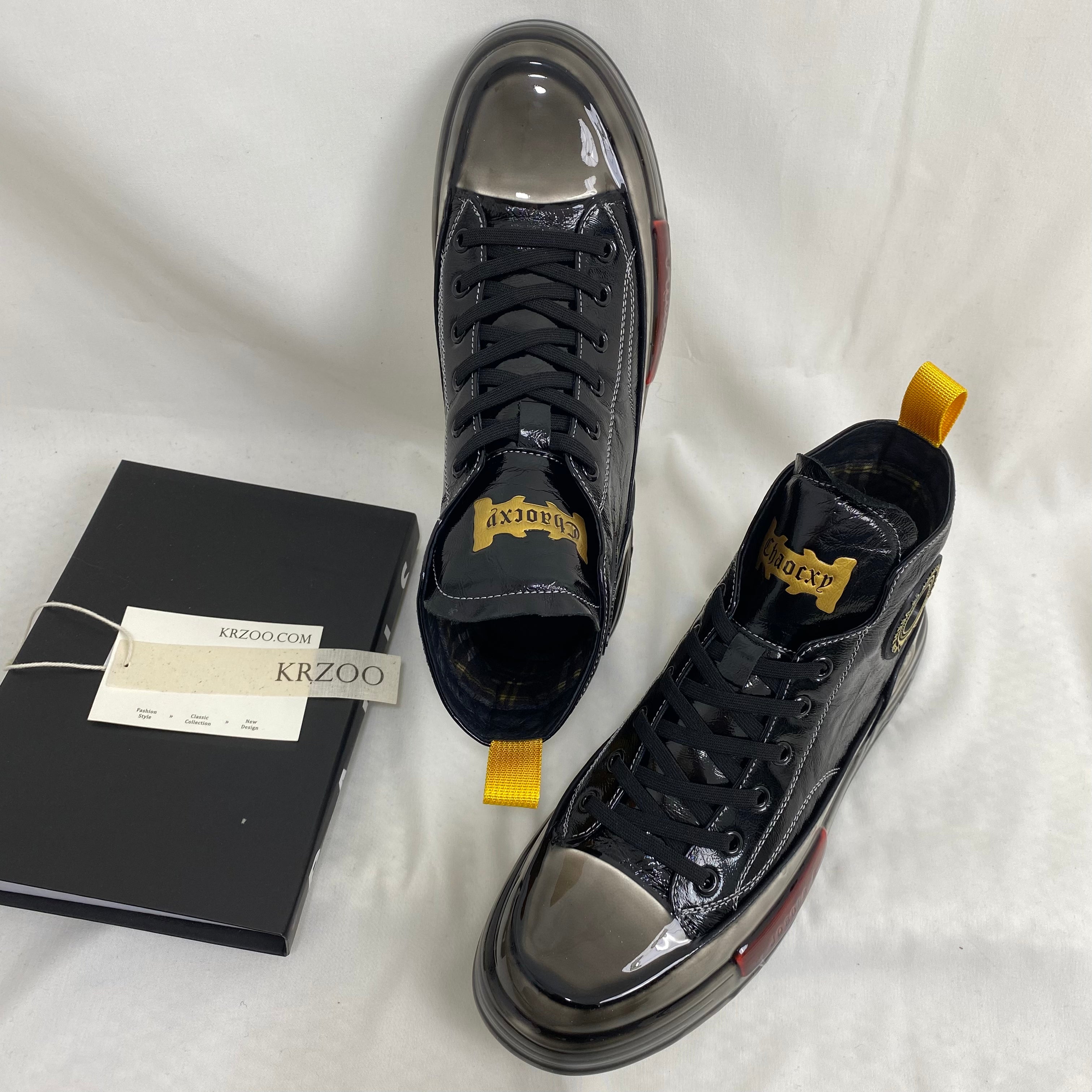 Glued Leather Casual Shoes