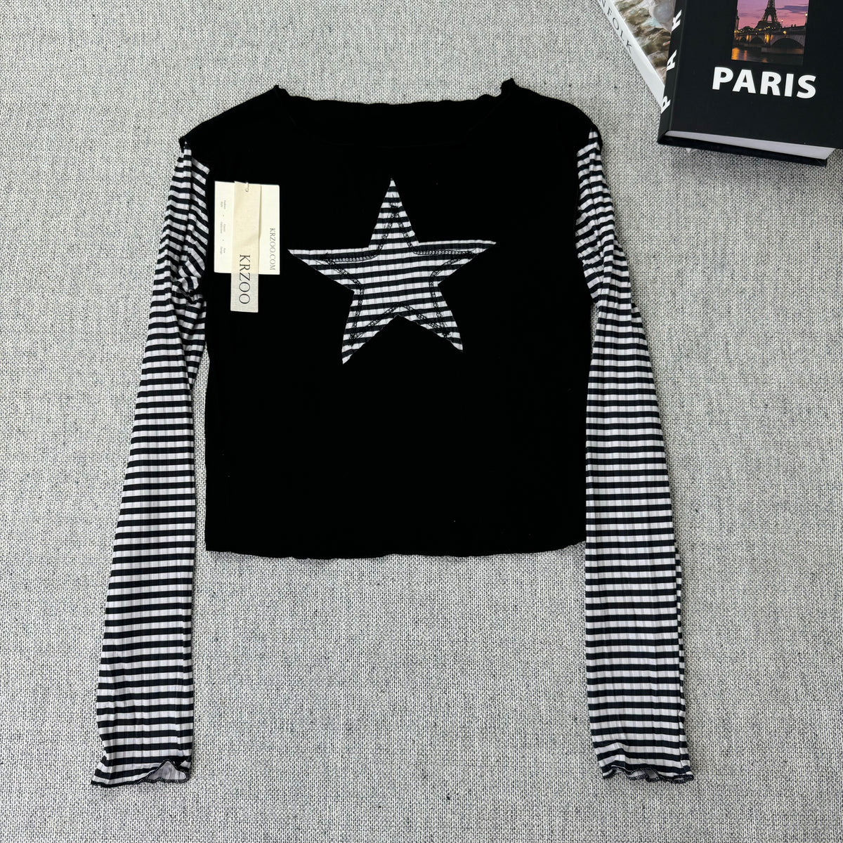 Star-shaped stripe patchwork