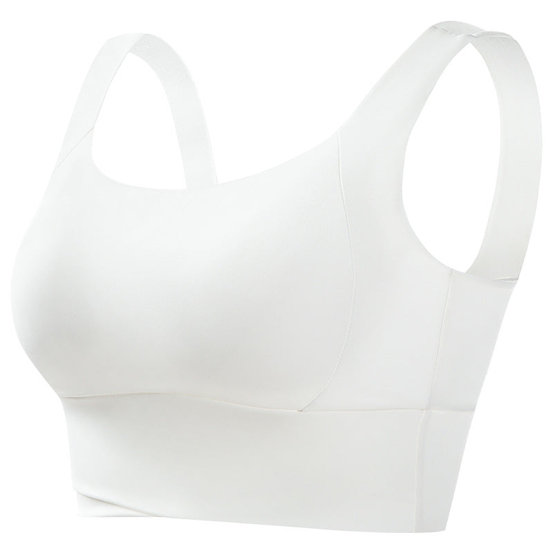 No-rim sexy gathered yoga one-piece sports bra