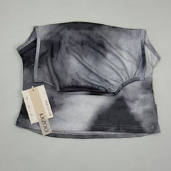 Street style printed mesh blouse