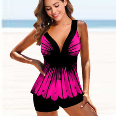 Sexy Two Piece Swimwear Women 2022 New Monokini Bathing Suit Bodysuit Plus Size Swimsuit Beach Female Swimming Tankini Wear