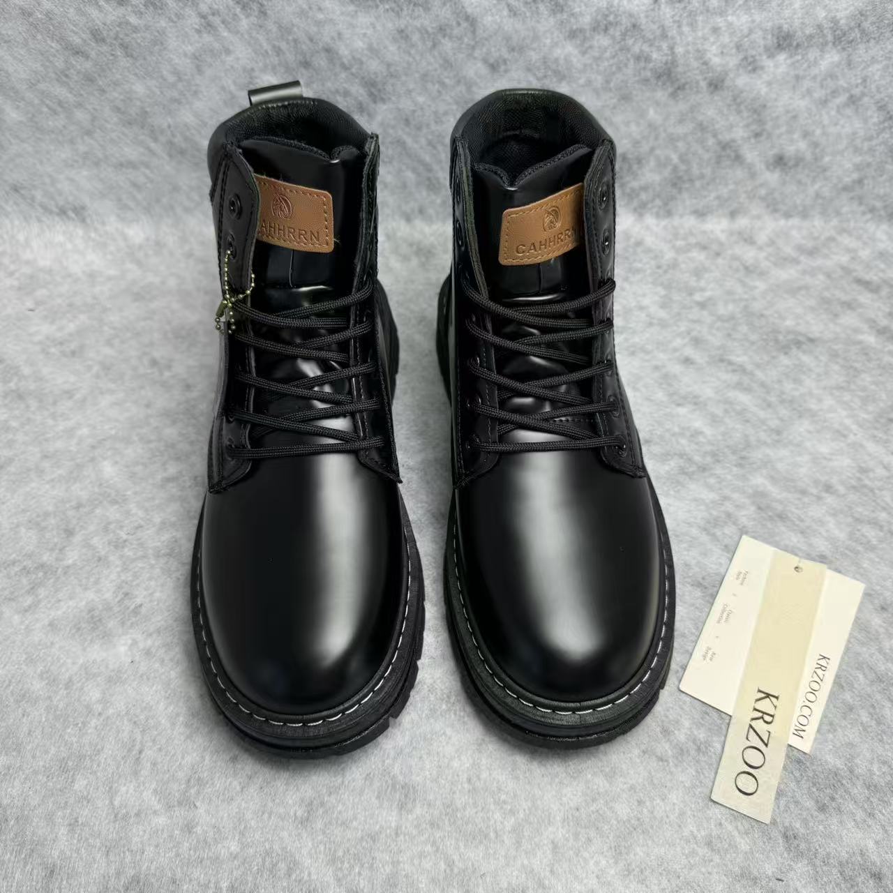 Mid-calf high-top boots