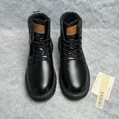 Mid-calf high-top boots