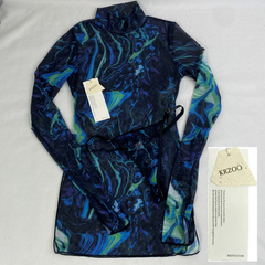 Dyed long-sleeved two-piece dress