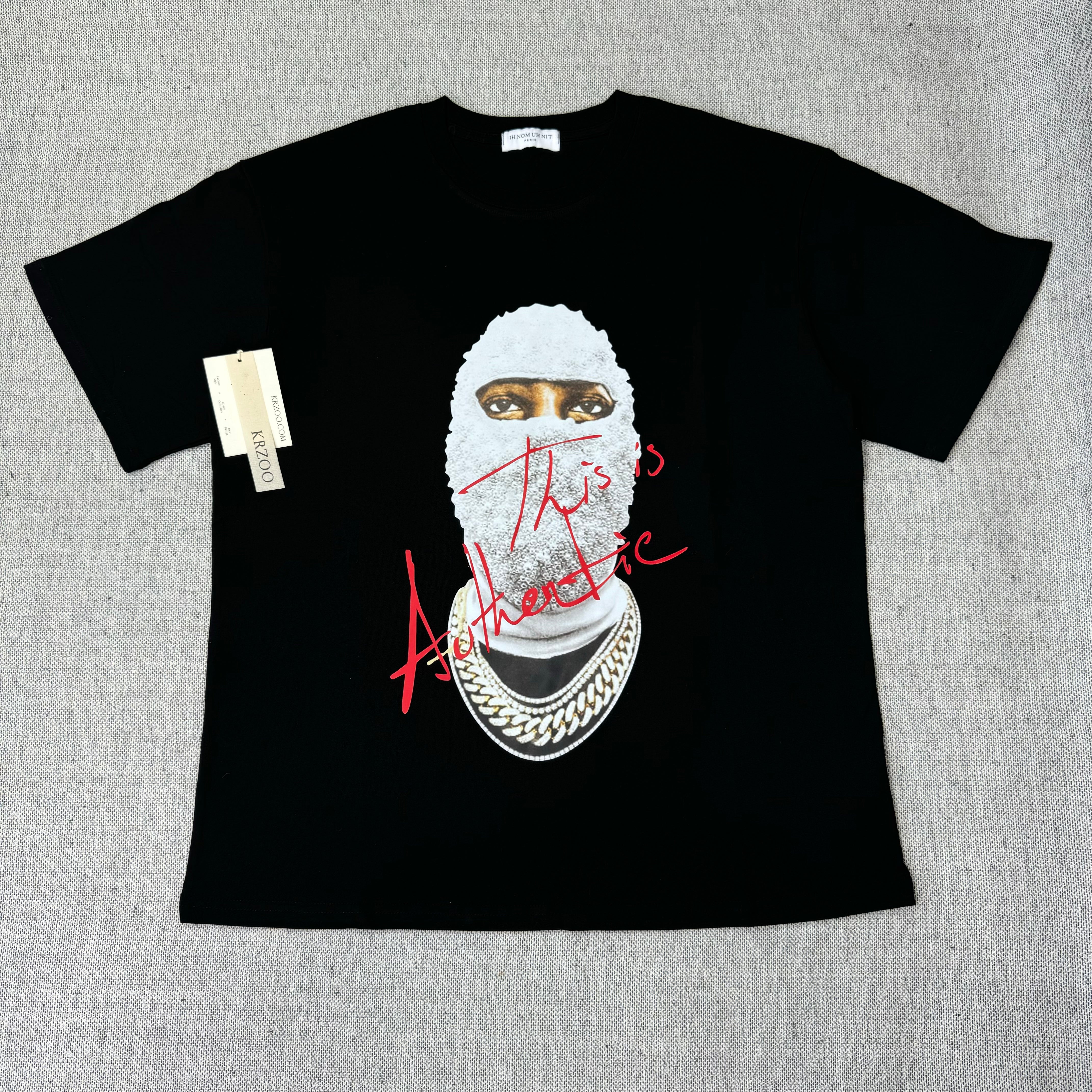 Masked Pearl Person Print T-Shirt