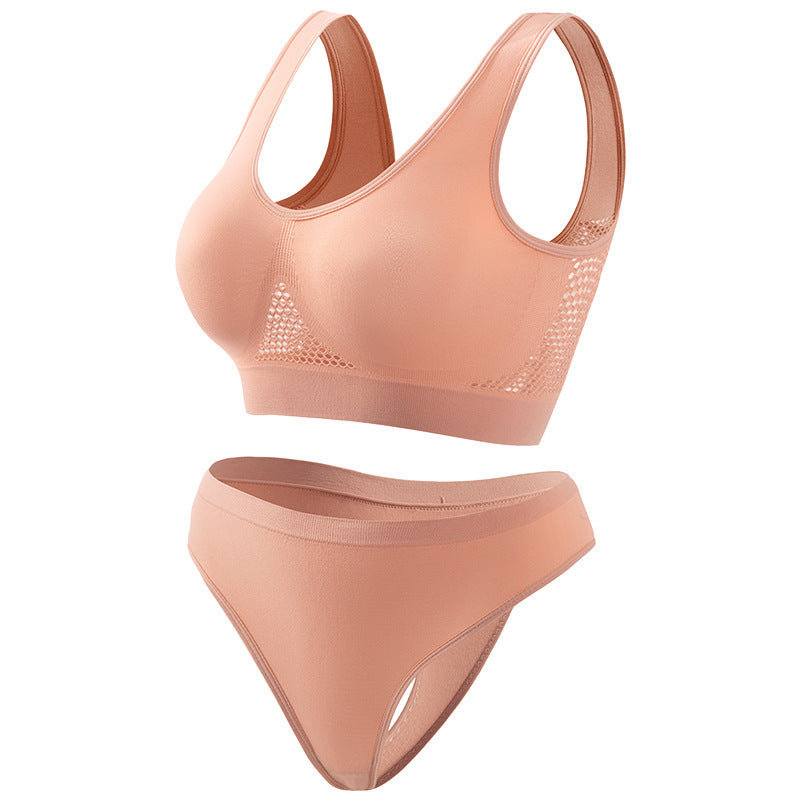 Breathable and comfortable sports bra set