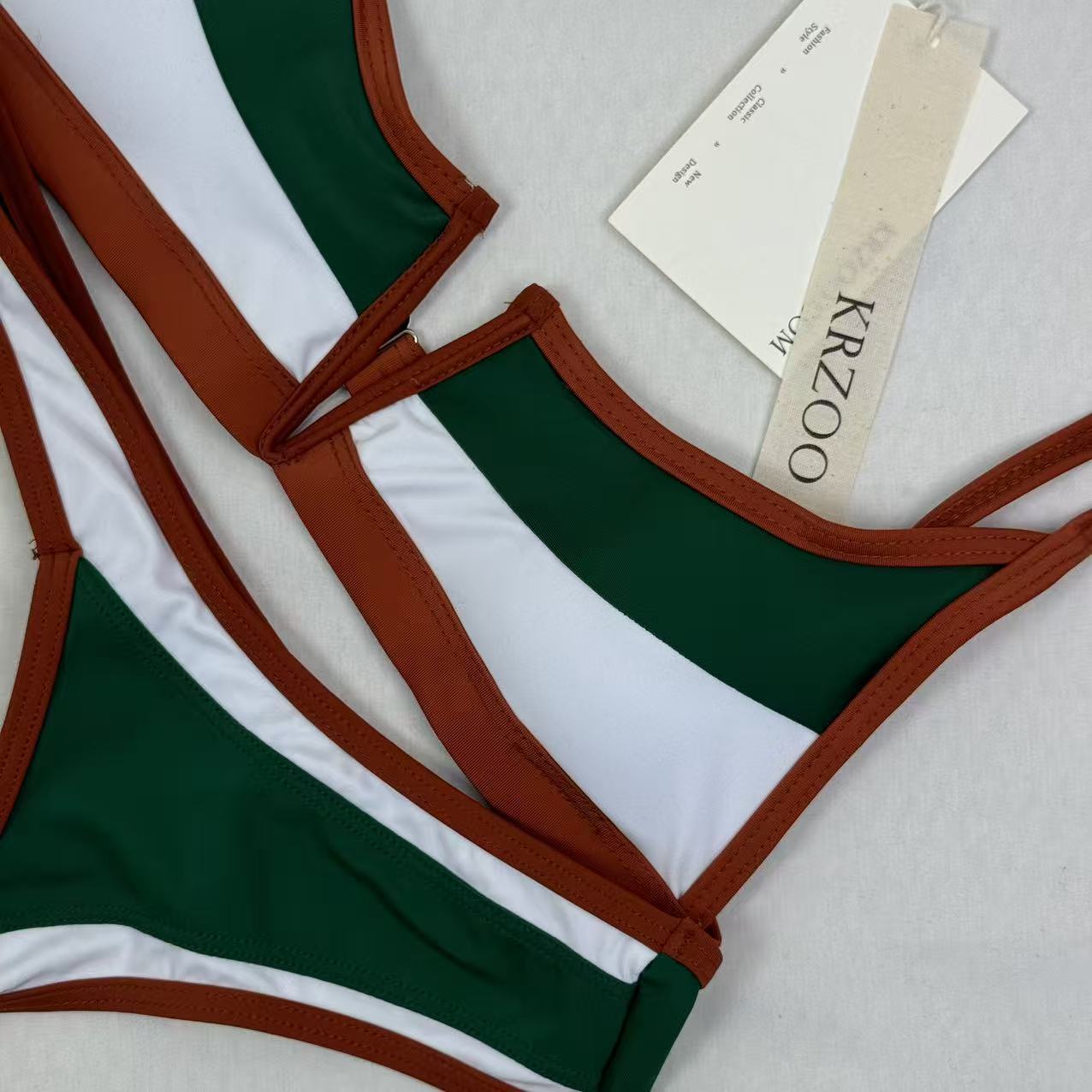 Color-matched separate swimming suit