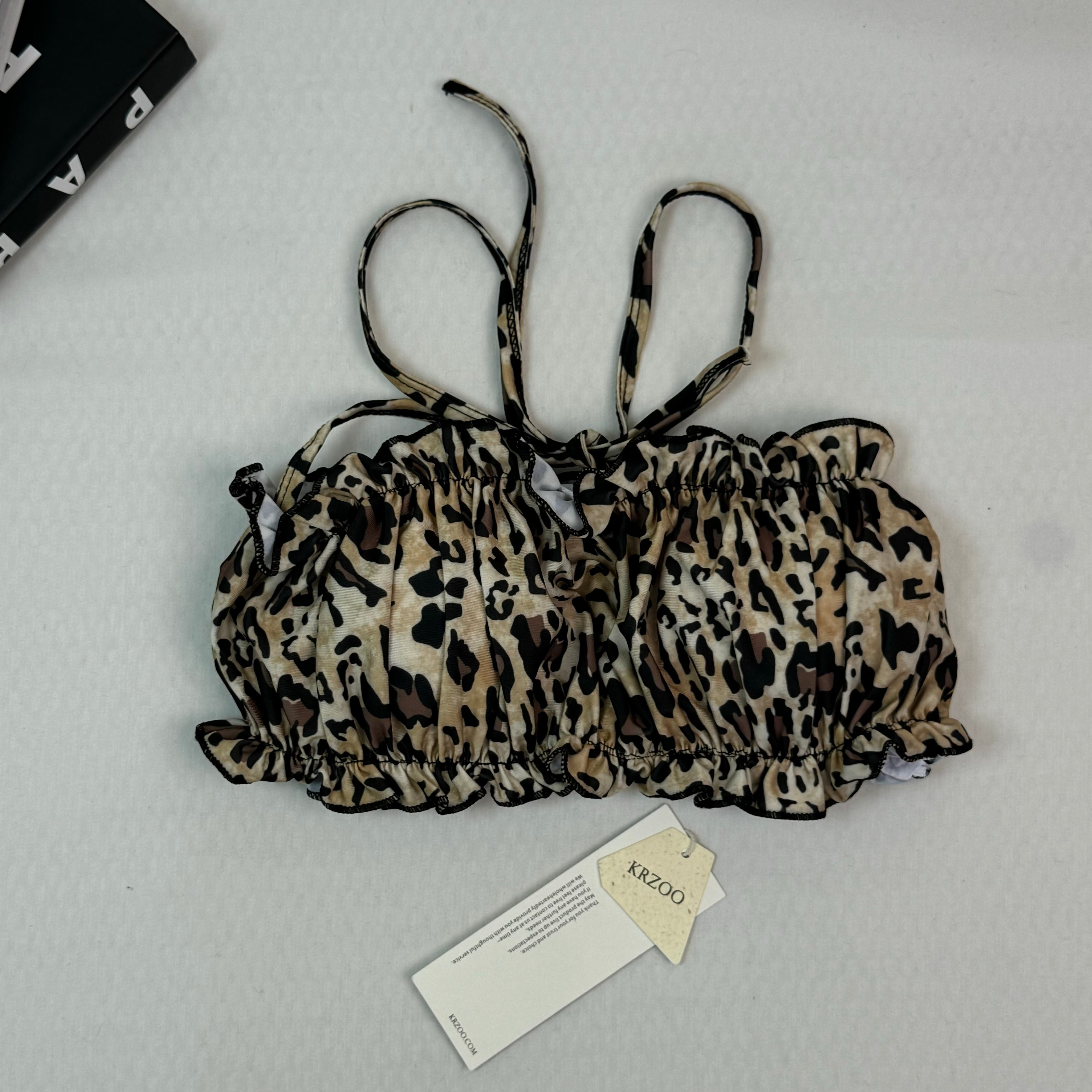 Strapless short skirt one-piece swimsuit