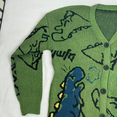 Street Cartoon Cardigan Sweater