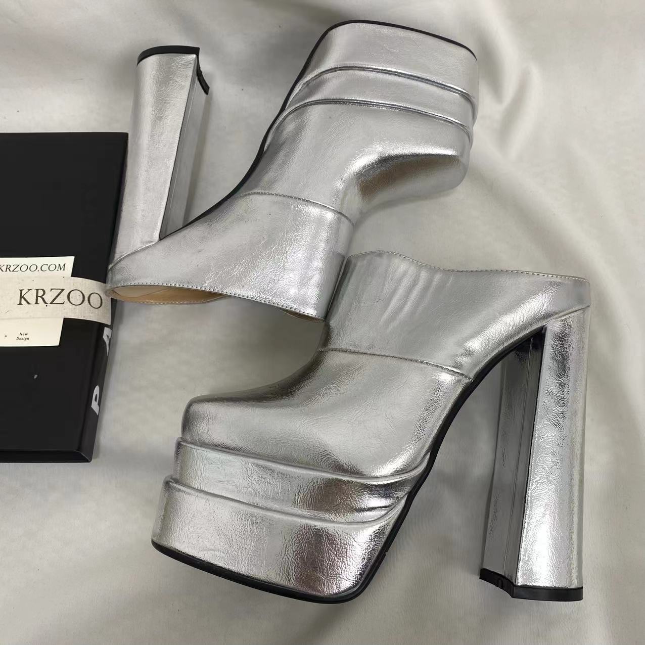 Ultra-High Heeled Platform Sandals