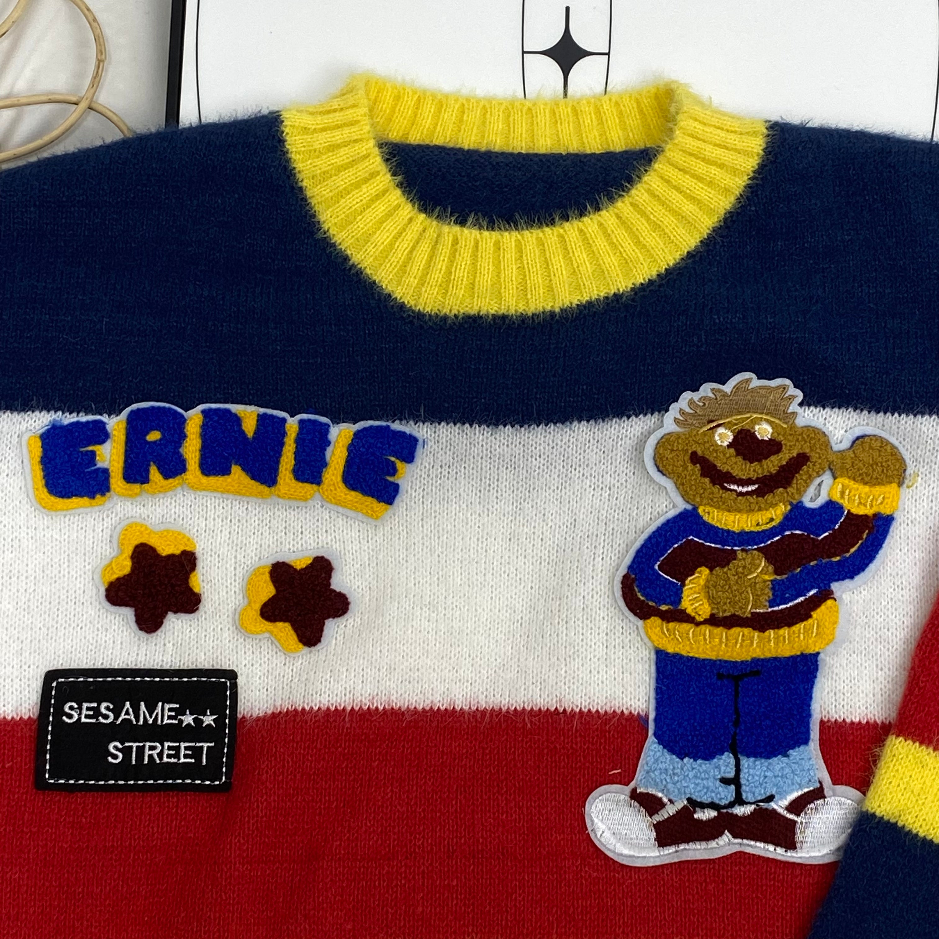 Cartoon Doll Lazy Embroidered Sweater