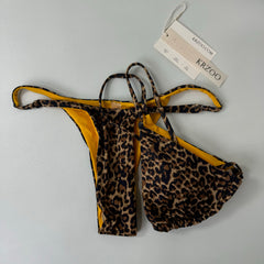 Three-point leopard print swimming suit