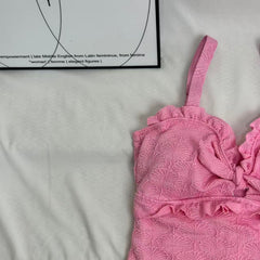One-Piece Swimsuit With Adjustable Straps